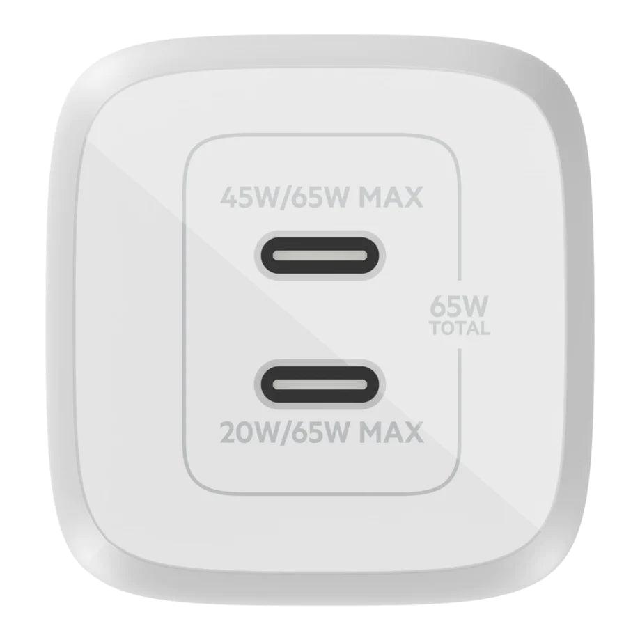 Belkin 65W Dual USB C PD GaN Charger with PPS Compact Power