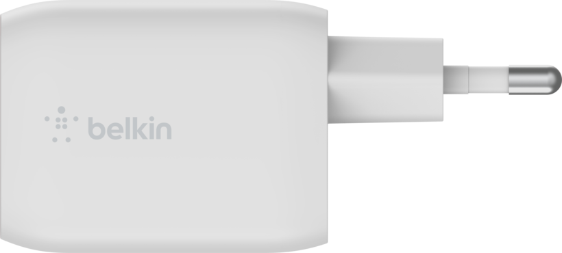 Belkin 65W Dual USB C PD GaN Wall Charger with PPS - White