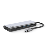 Belkin CONNECT™ USB C 7 in 1 Multiport Hub Adapter - Silver