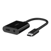Belkin RockStar™ Audio & USB C Charge Adapter 60W Fast Charge - Black