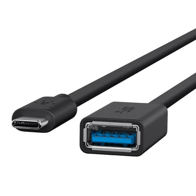 Belkin USB C to USB A Adapter with 5Gbps Data Transfer - Black