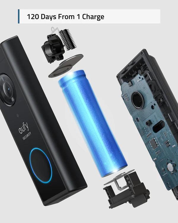 Anker eufy 1080p Video Doorbell Smart & Secure Home Solution - Black