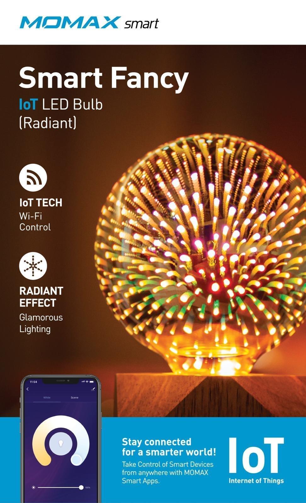 MOMAX Smart LED Bulb Easy Control & Stylish Ambiance