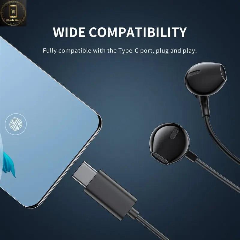 JOYROOM Type C Wired Earphones HiFi Sound Clear Calls