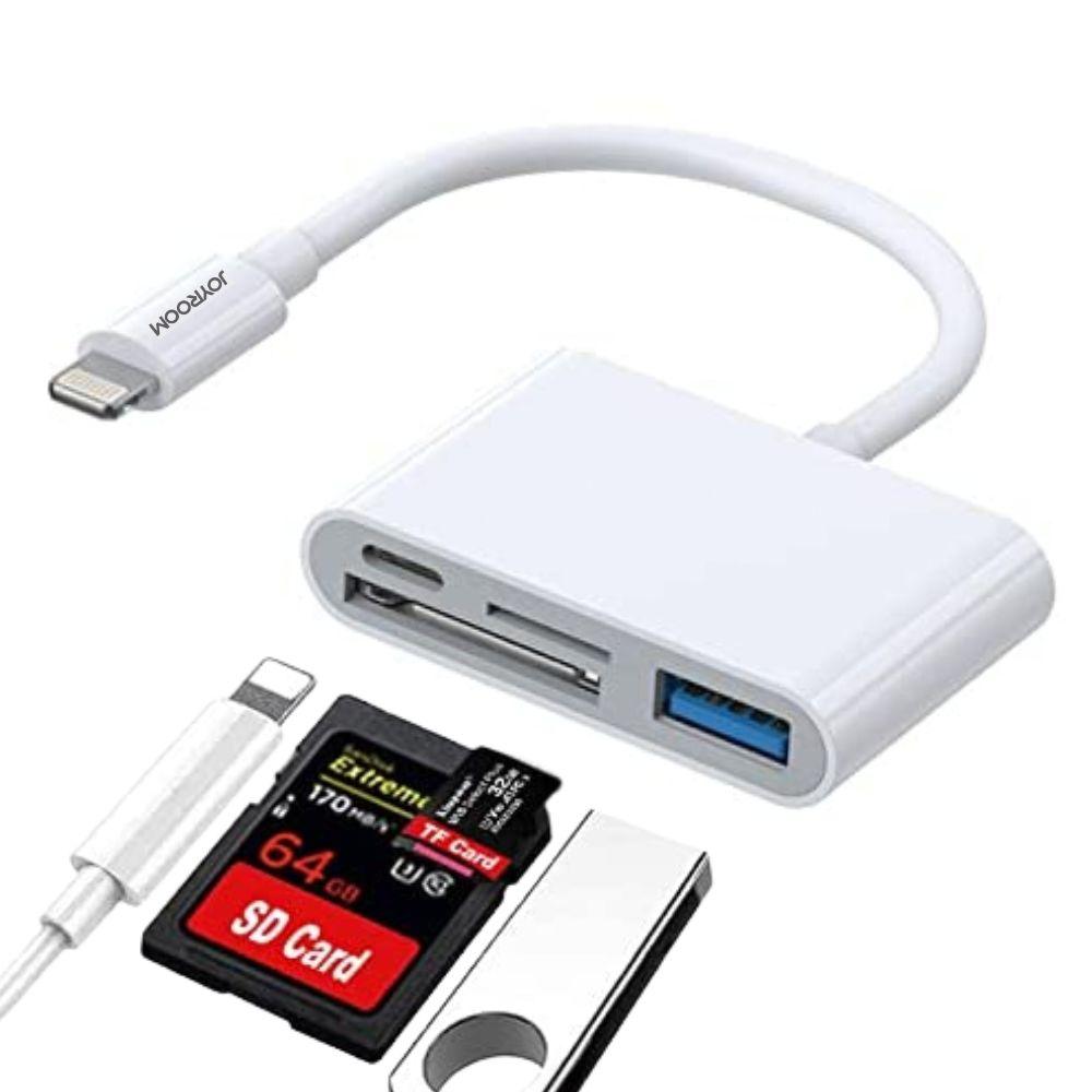 Joyroom Lightning to USB OTG Card Reader 12cm - White