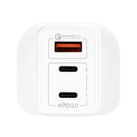 MOMAX One Plug GaN 65W Triple Output Fast Charger