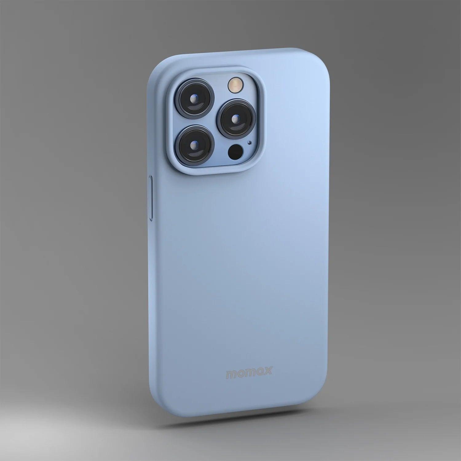 MOMAX Silicone 2.0 Case for iPhone 13 Pro Stylish Protection - Blue