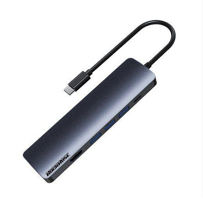 ROCKROSE Infinity 08 Docking Station USB C 8 Ports 60W Fast Charge - Grey