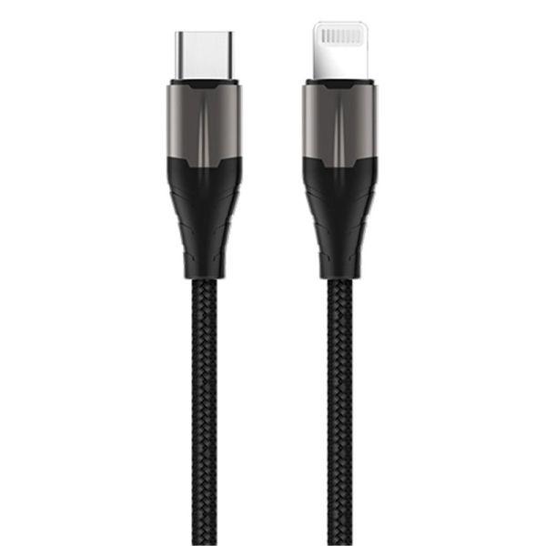 ROCKROSE Type C to Lightning Cable 18W Fast Charge 1m - Black