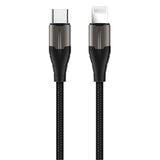ROCKROSE Type C to Lightning Cable 18W Fast Charge 1m - Black
