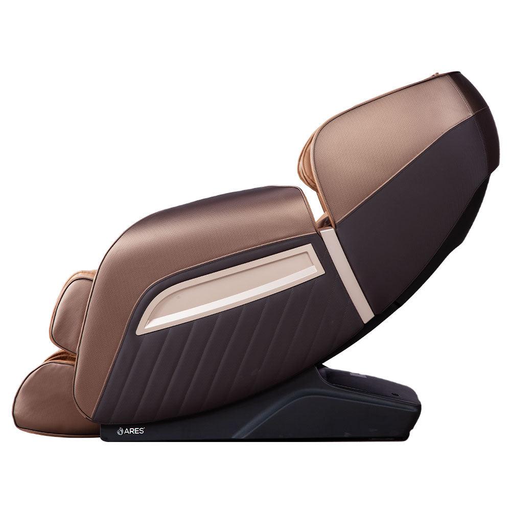 ARES uInfinity Massage Chair with Voice Control Feature (Brown / Gold)