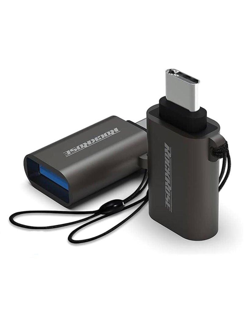 RockRose Nexus U Type C to USB 3.1 Adapter Durable & Fast - Gray
