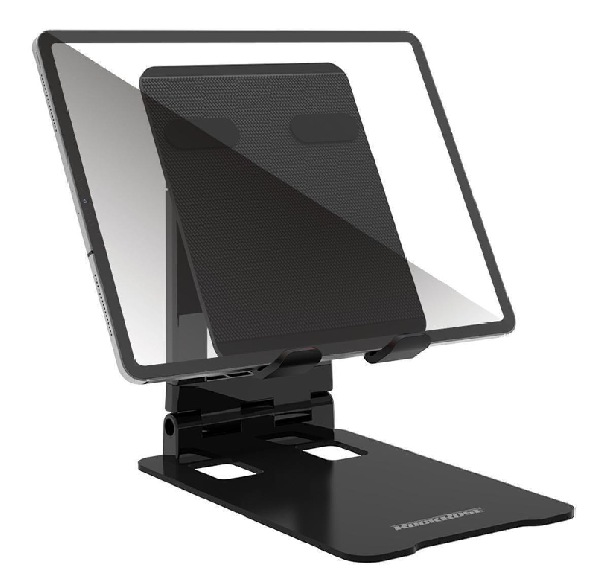 Rockrose Office Tablet Stand Adjustable & Stable  - Black