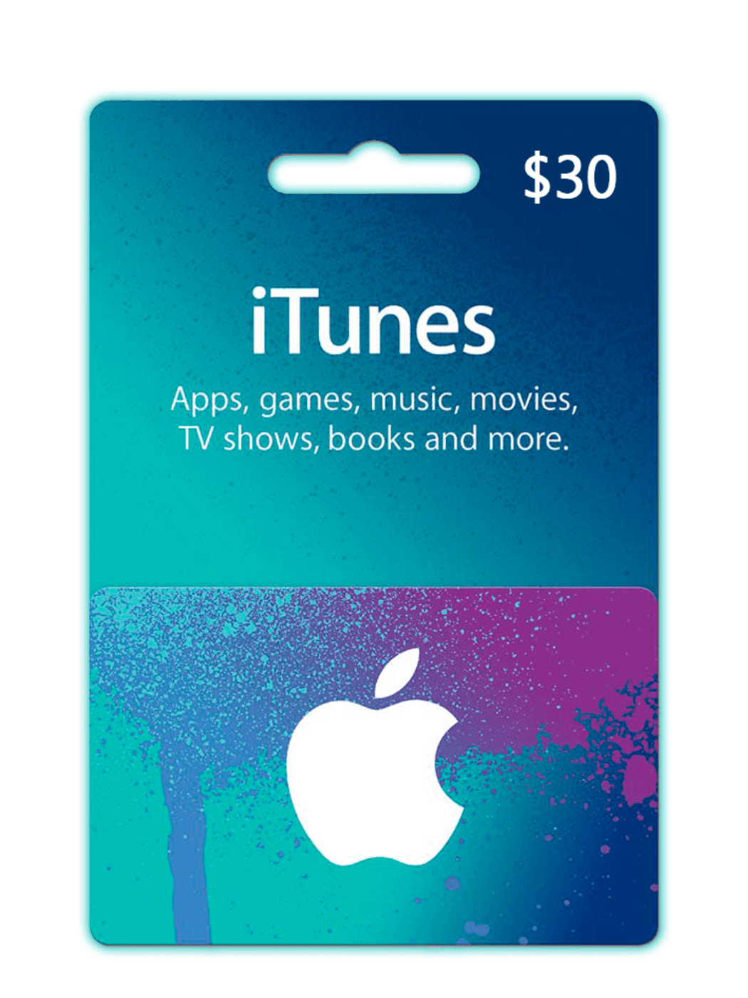 بطاقة هدايا رقمية من iTunes بقيمة 30 دولارًا أمريكيًا