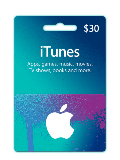 Itunes digital Gift Card 30$ USA