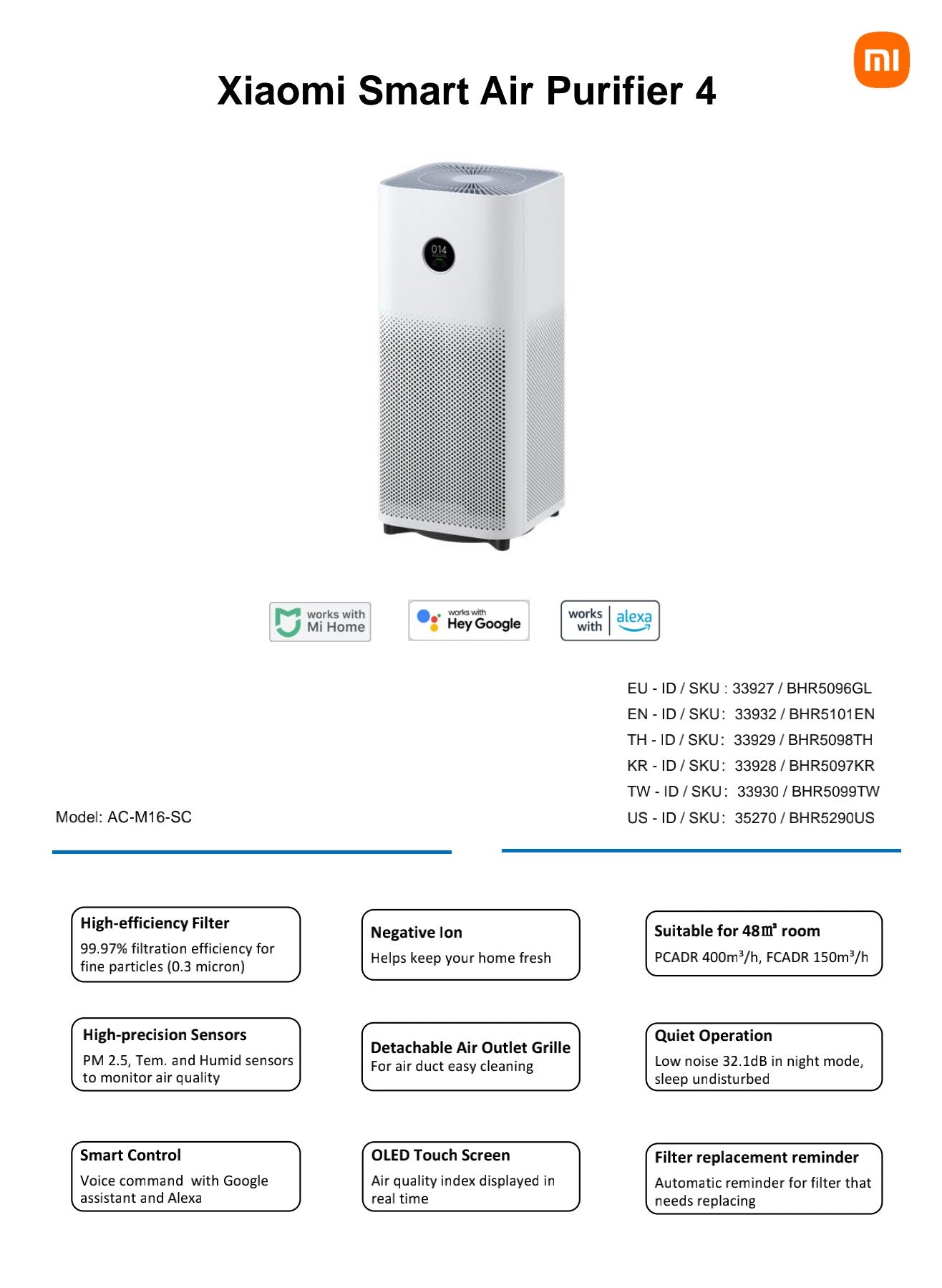 MI Smart Air Purifier 4 - JoCell جوسيل