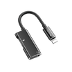 YESIDO YAU11 Audio Adapter Charge and Music in One Device - Black