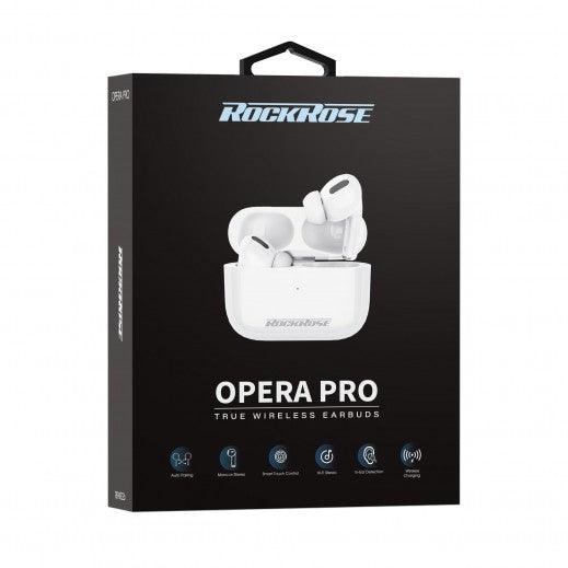 Rockrose Opera Pro True Wireless Earbuds Clear Sound & Stylish Design  - White