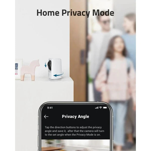 Anker Eufy Solo P44 Indoor Cam 2K Clarity & Home Security - White