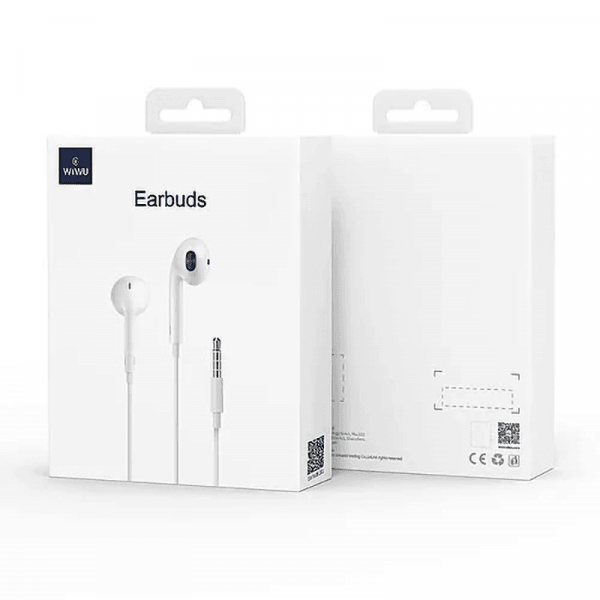 WIWU Universal 3.5mm Earbuds - White