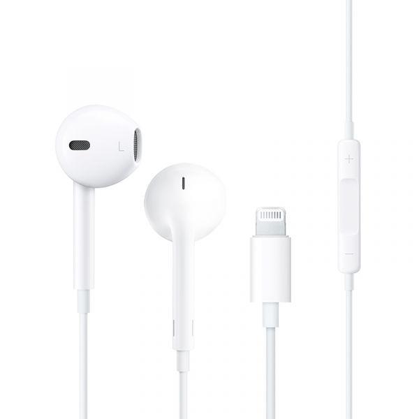 Wiwu earbuds hf sound plug and play lightning connector - white