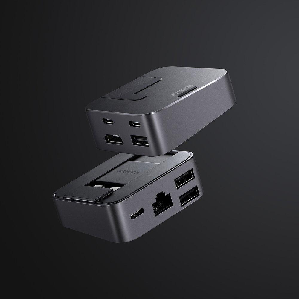JOYROOM J Cube Multifunctional Docking Station 8 Ports & Stand - Grey