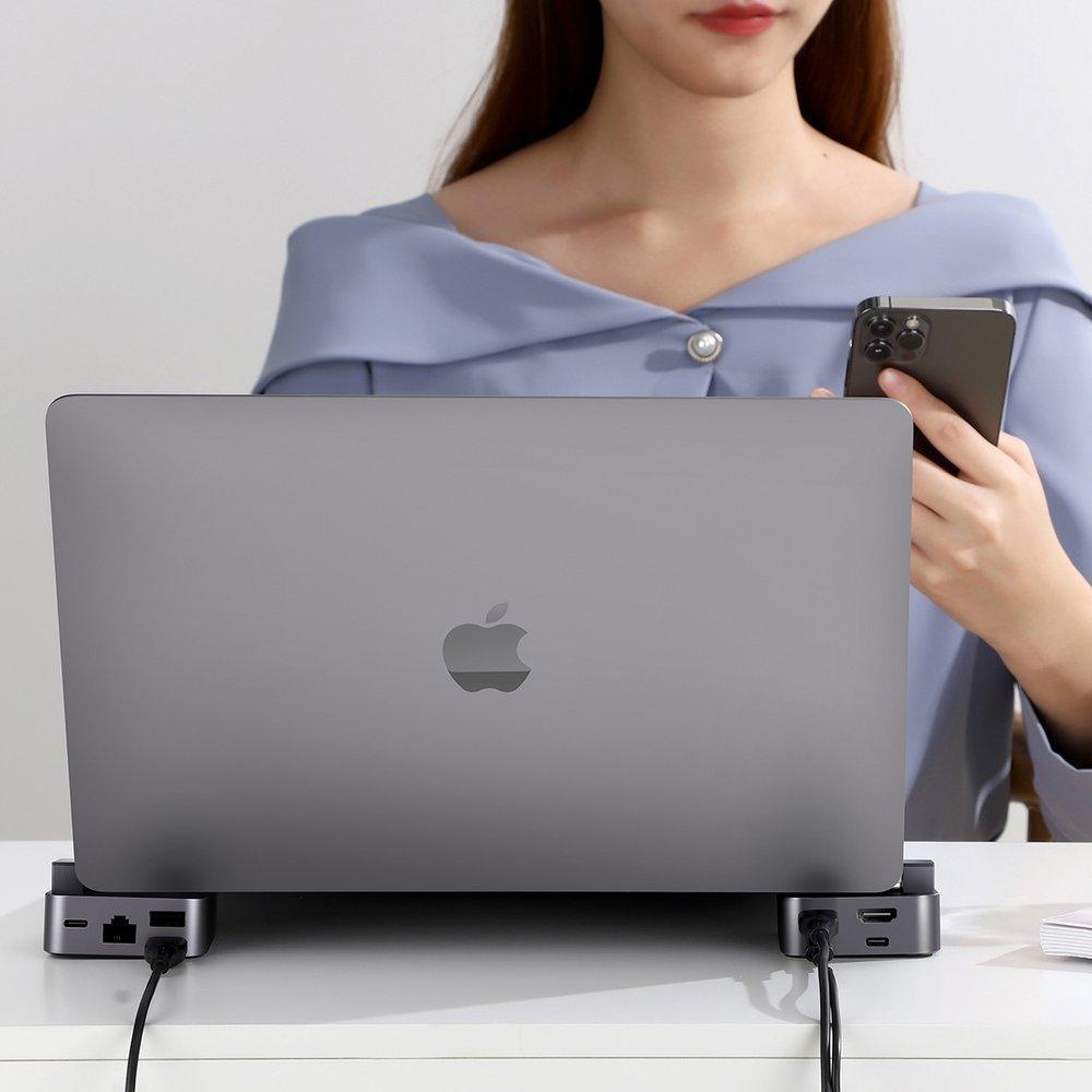 JOYROOM J Cube Multifunctional Docking Station 8 Ports & Stand - Grey