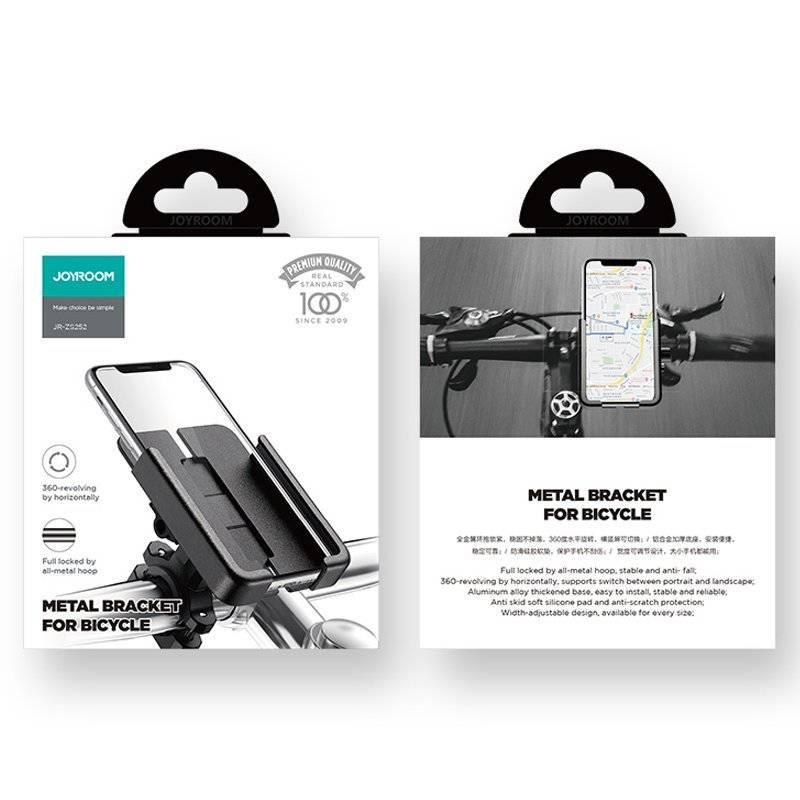 JOYROOM 360 Degree Rotating Phone Bracket for Bicycle Secure & Adjustable - Black
