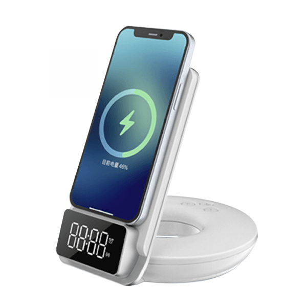 Wiwu m11w automatic positioning 15w 4 in 1 wireless charger - white