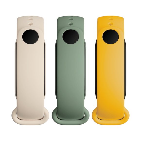 MI Smart Band 6 Strap 3-Pack ( Ivory,Olive,Yellow)