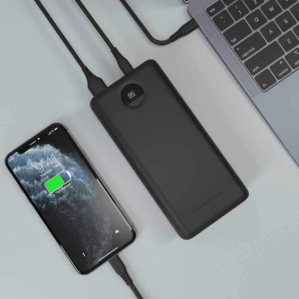 Powerology Quick Charge Power Bank 30000mAh PD 45W  - Black