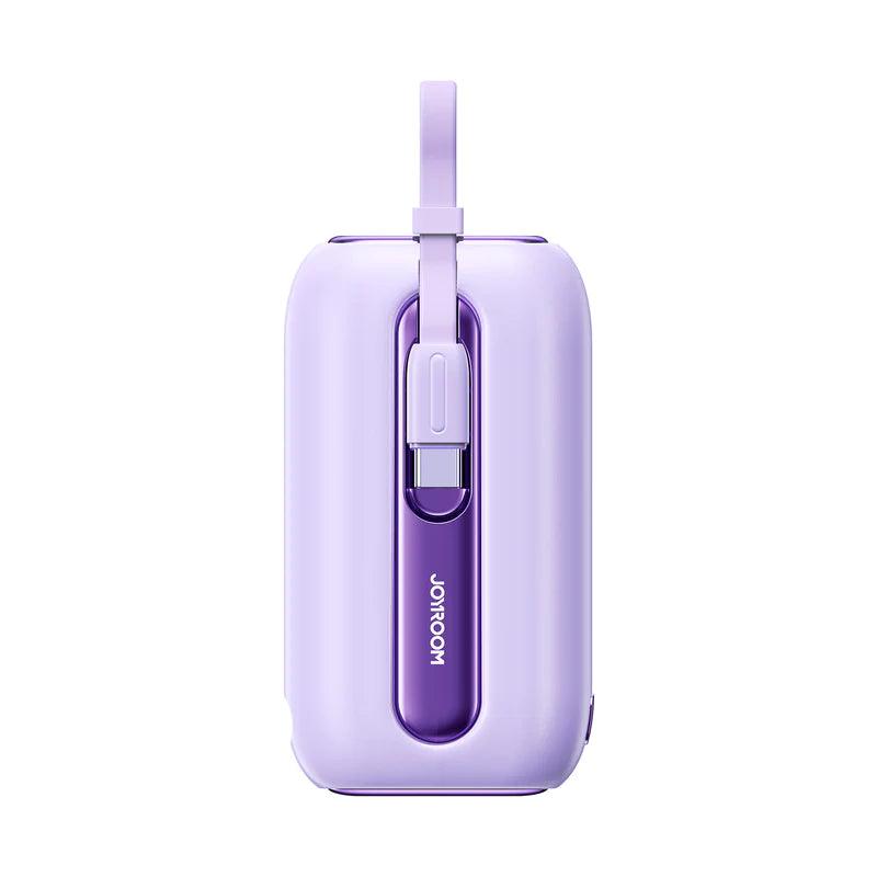 Joyroom Colorful Series mini Power Bank with Dual Cables 10000mAh - Purple