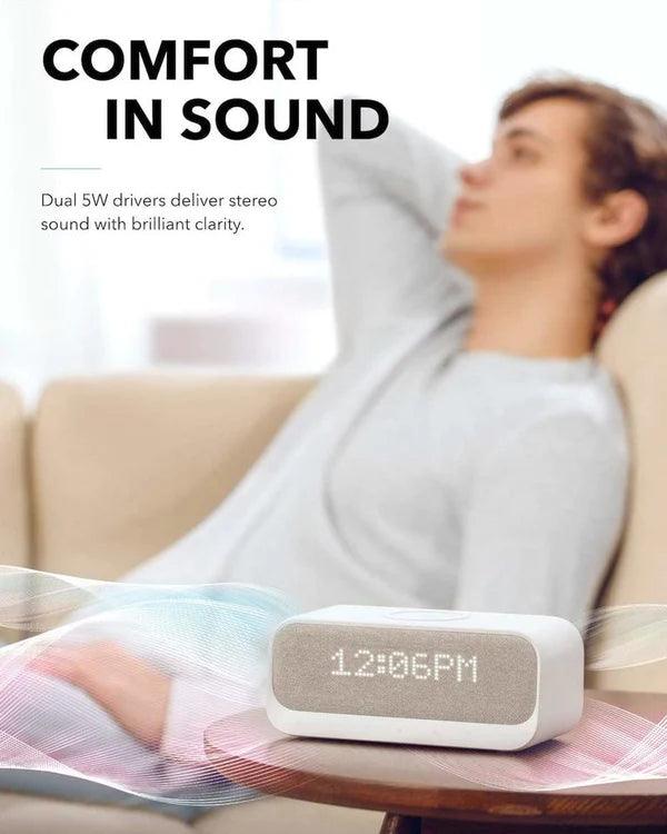 Anker Soundcore Wakey Wireless Charger & Smart Speaker - Black & White