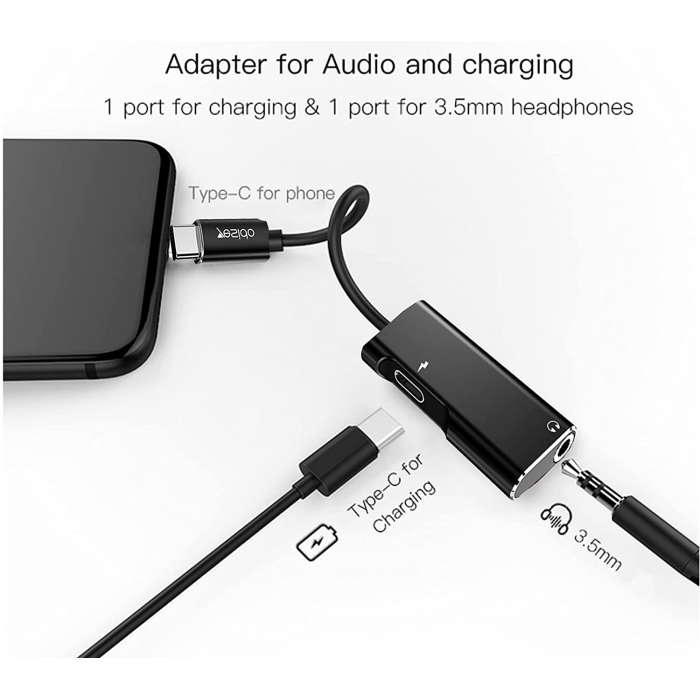 Yesido Type C 60W Adapter for Fast Charging & Hi Fi Audio - Black