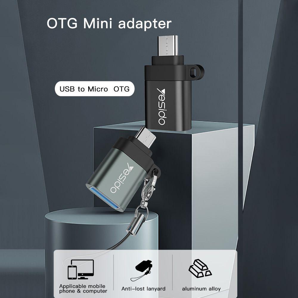 Yesido GS07 Versatile Micro USB OTG Adapter - Black