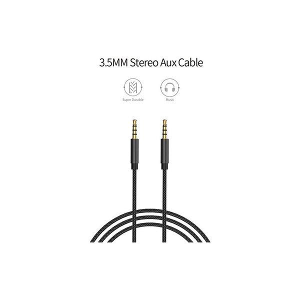 Wiwu 3.5mm stereo aux cable 1m - black