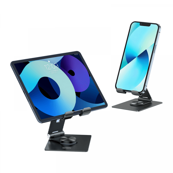 Wiwu Desktop Rotation Stand For Mobile Phone And Tablet - Grey